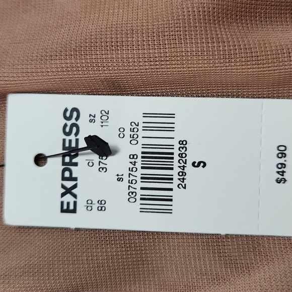 Express Tan Ruffle Top - Picture 9 of 10